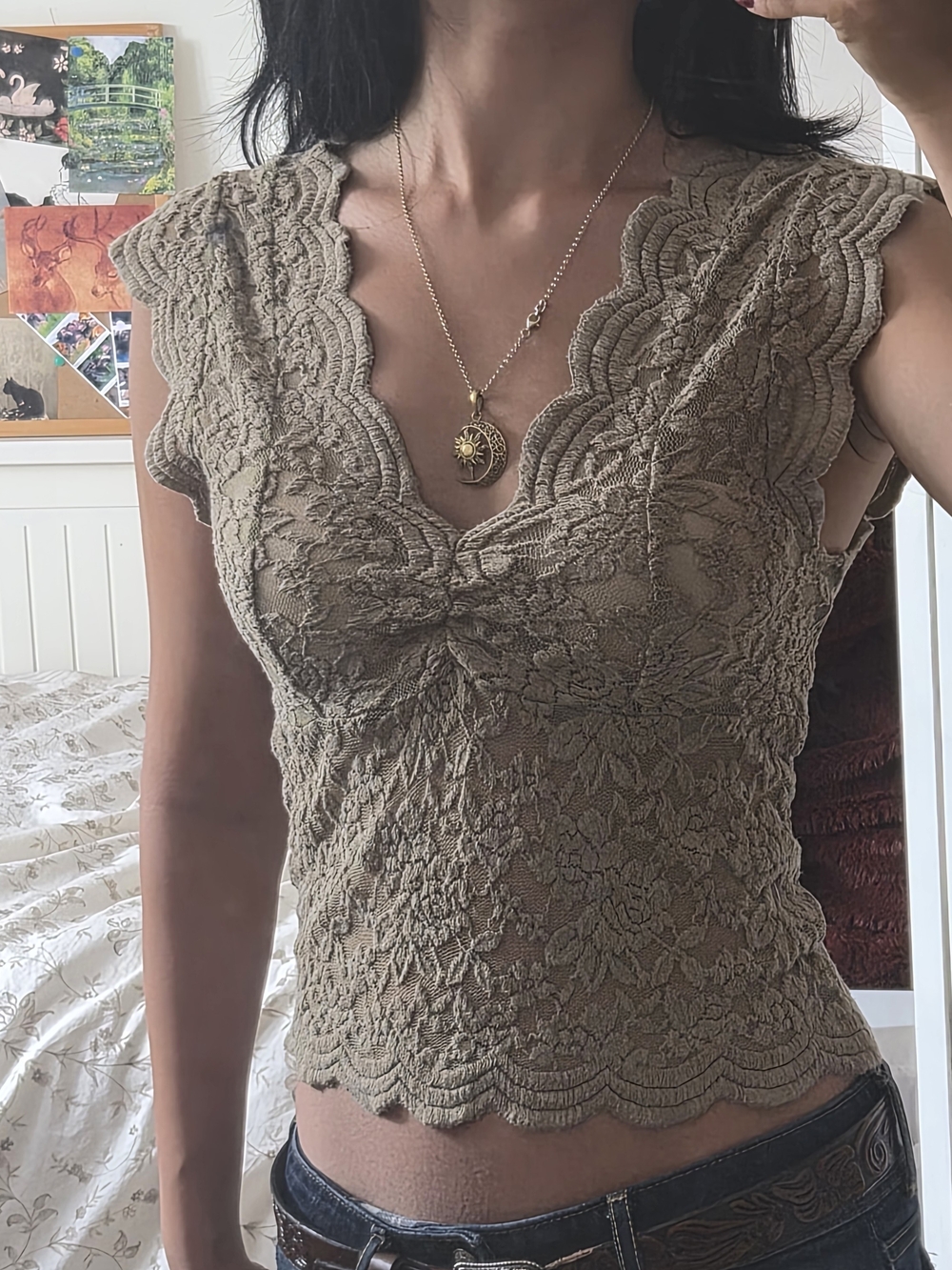 Zara Lace V-Neck Camisole